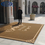 Akon™ Brown Top Quality Outdoor Dust Removal Non-slip Entrance Welcome Floor Mats